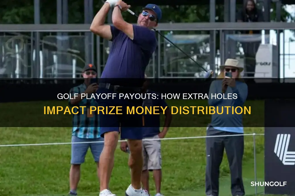 how does a golf playoff affect payout