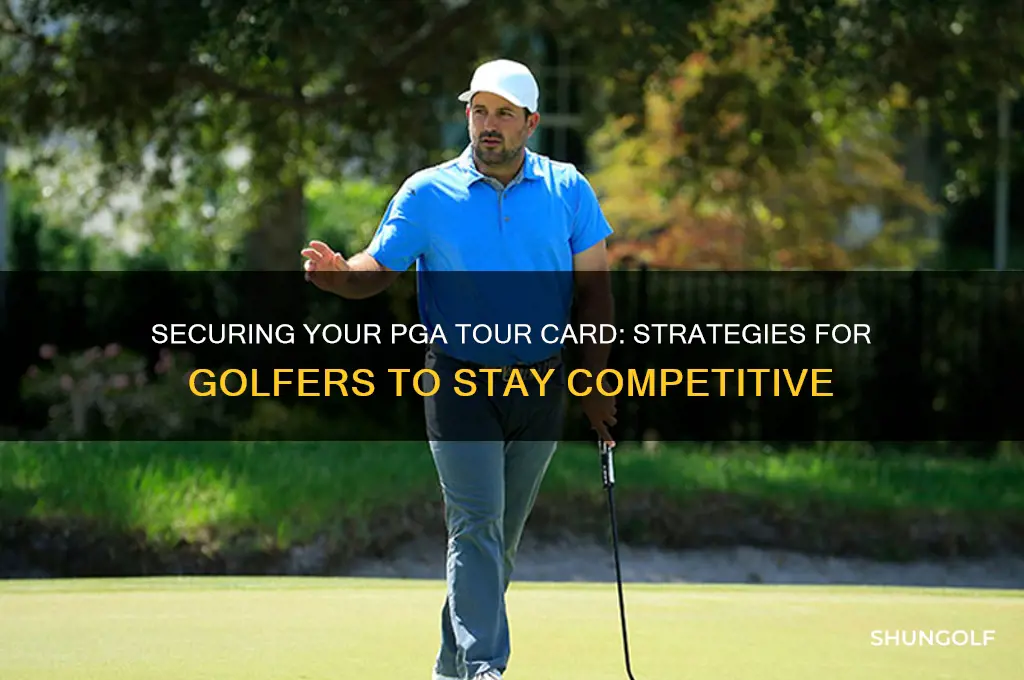 how does a golfer keep his pga card
