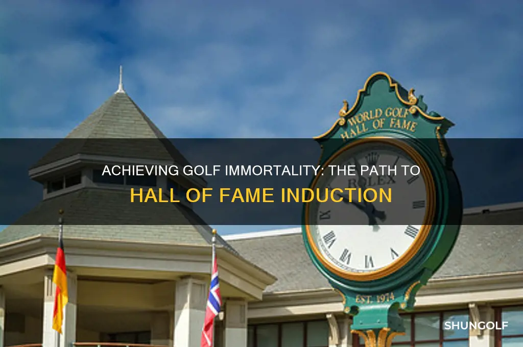 how does a golfer makr the hall of fame
