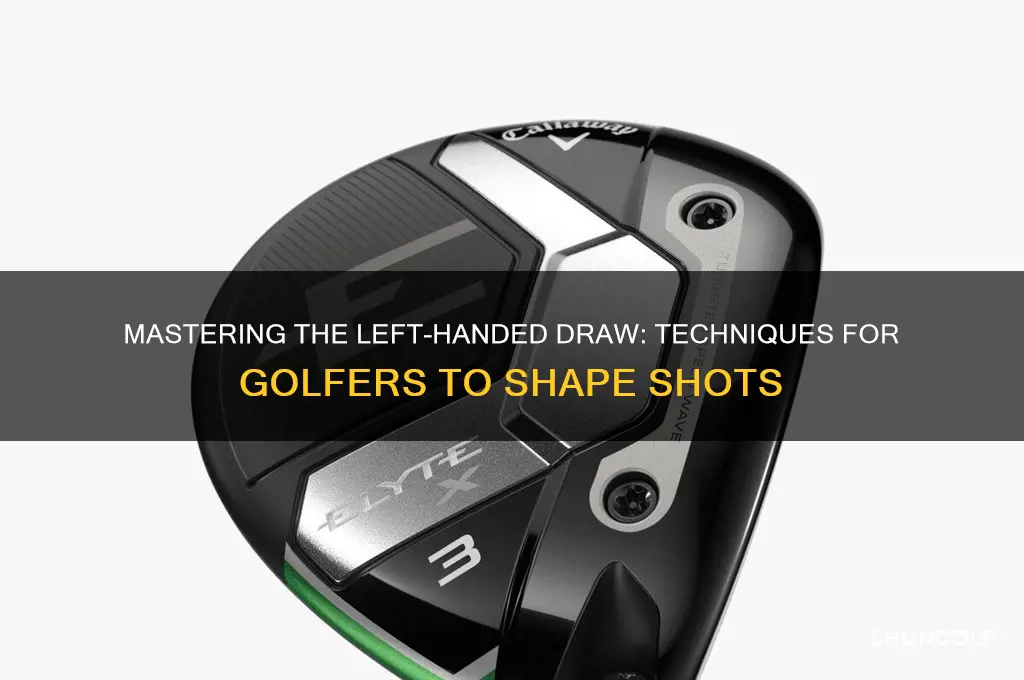 how does a left handed golfer hit a draw