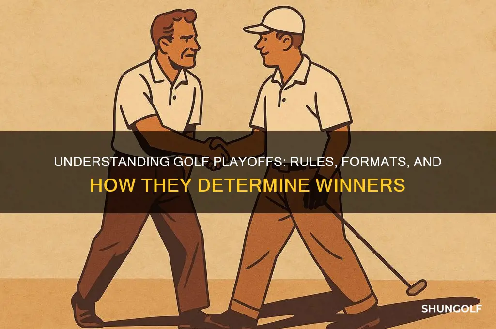 how does a playoff in golf work