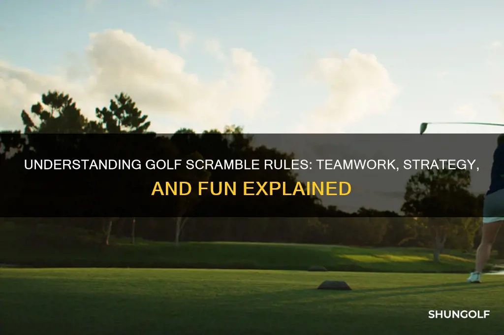 how does a scramble in golf work