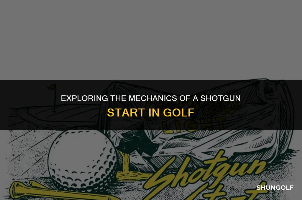 how does a shotgun start work in golf