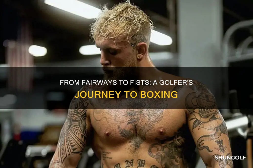 how does a state golfer become a boxer