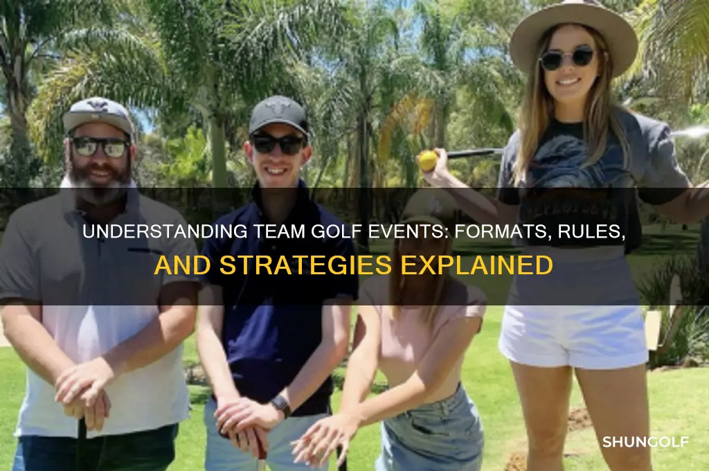 how does a team event work in golf