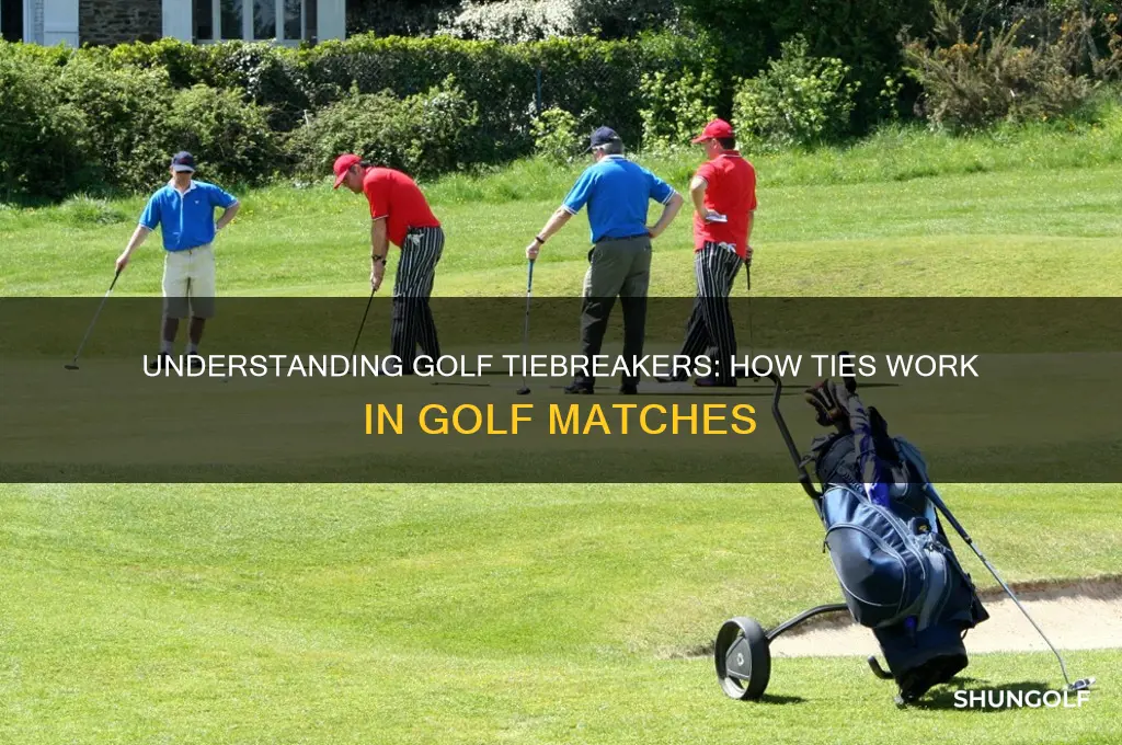how does a tie work in golf