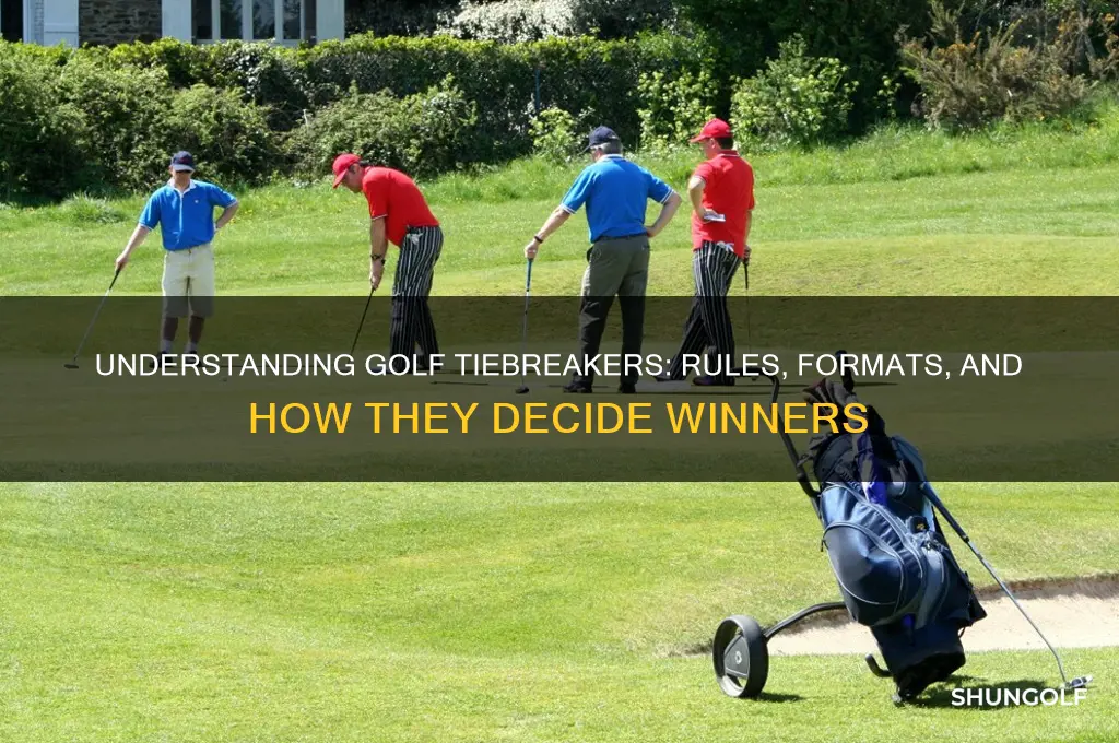 how does a tiebreaker work in golf