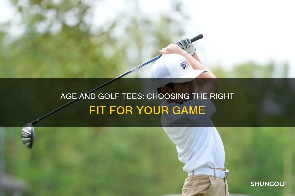 how does age effect your golf tee selection