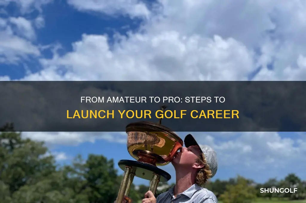 how does an amatuer golfer turn pro