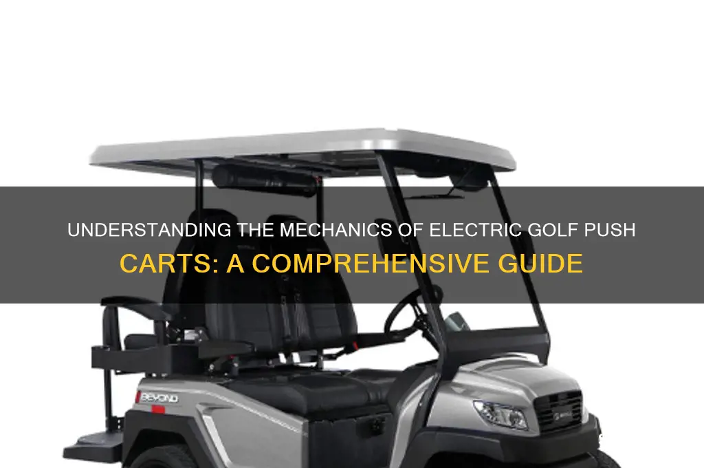 how does an electric golf push cart work