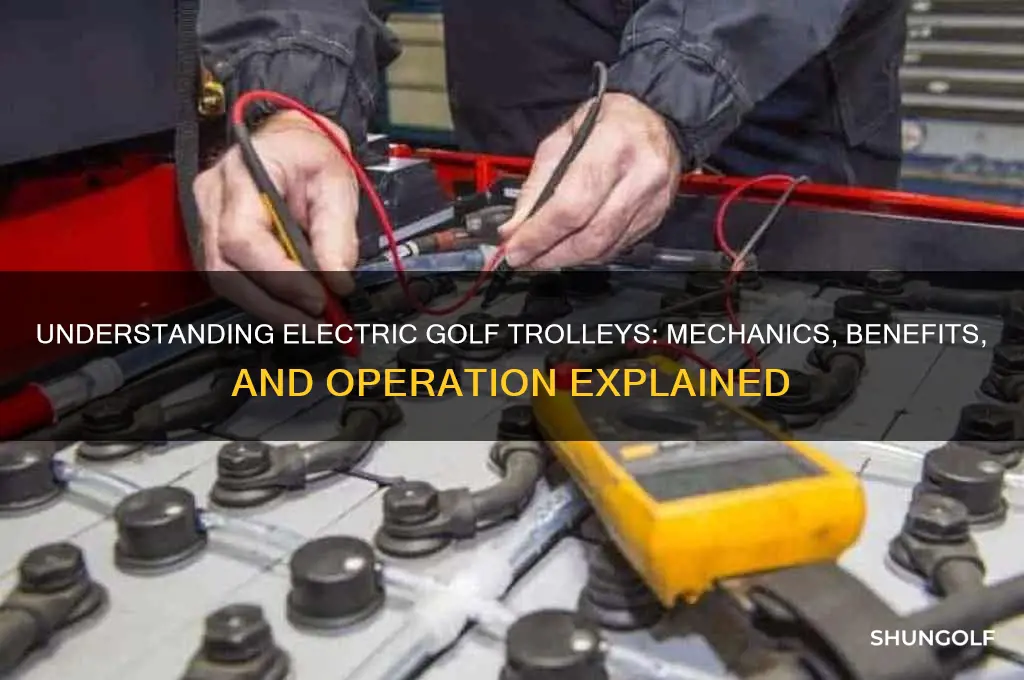 how does an electric golf trolley work