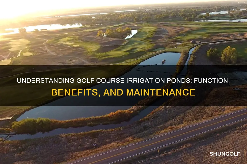 how does an irrigation pond on a golf course work