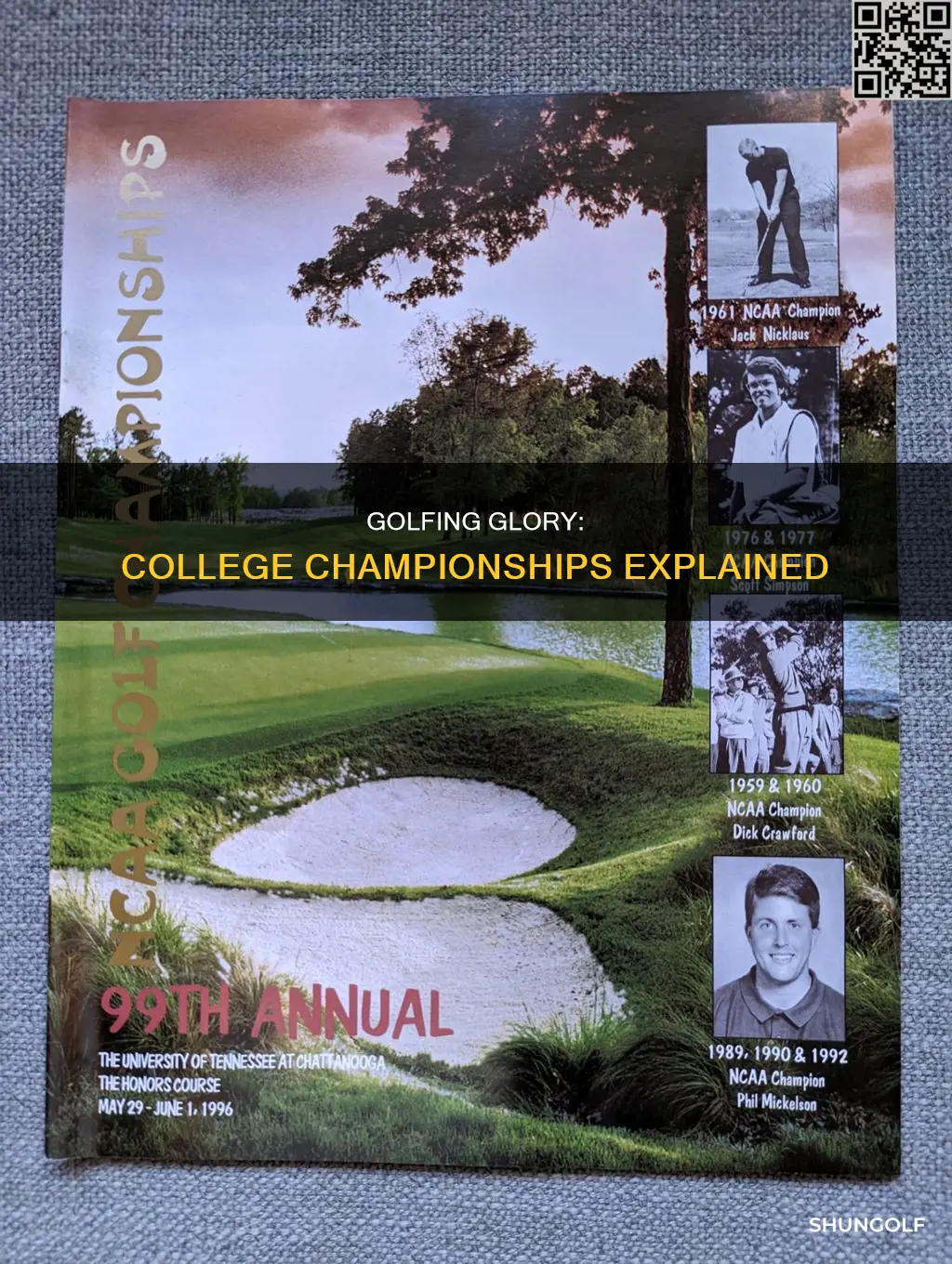 how does college golf championship work
