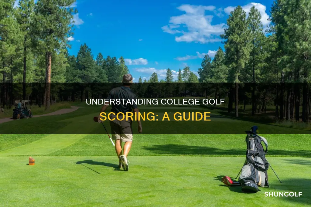 how does college golf scoring work