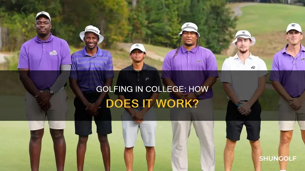 how does college golf work