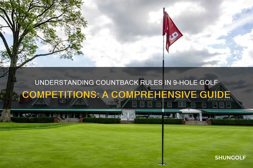 how does countback work on a 9 hole golf course