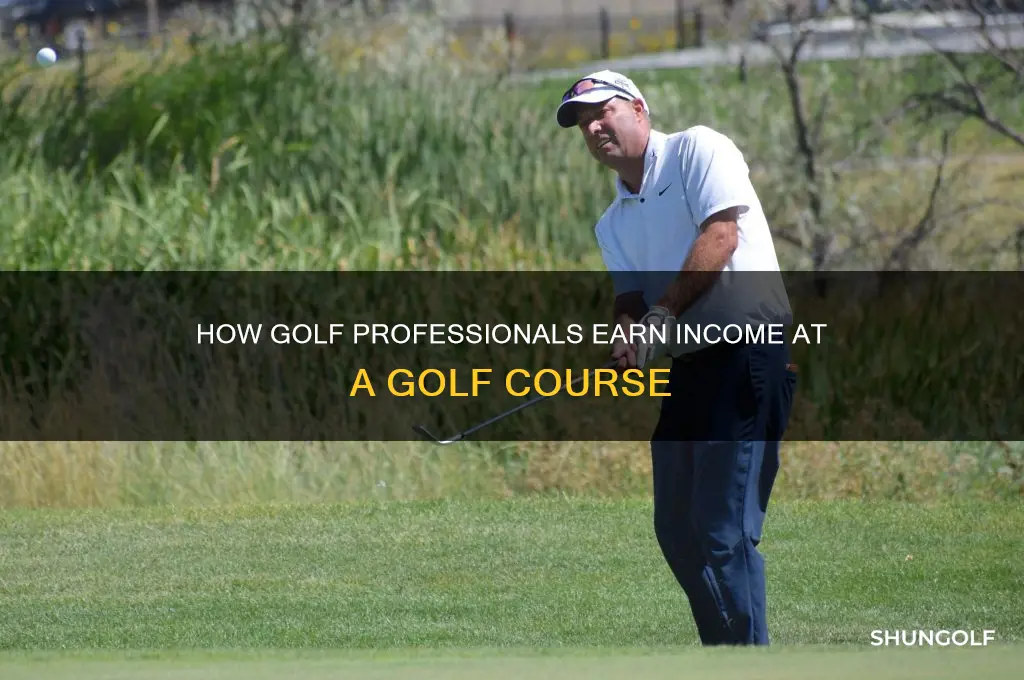 how does does a golf prodessional make at a course