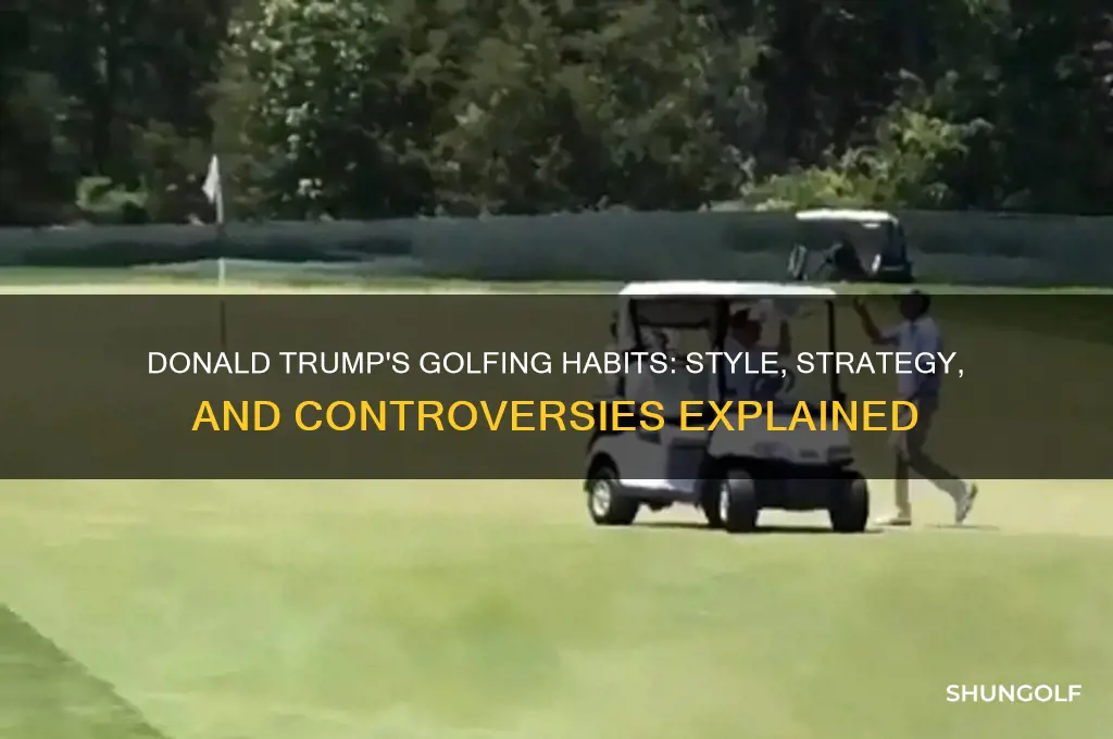 how does donald trump golf