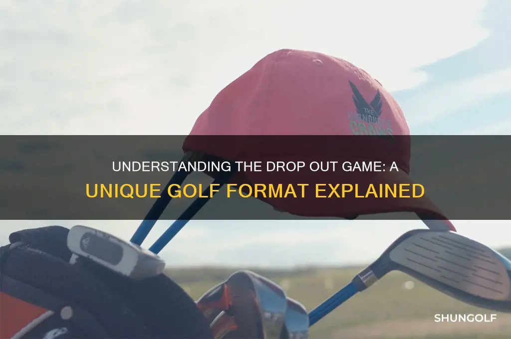 how does drop out game work in golf