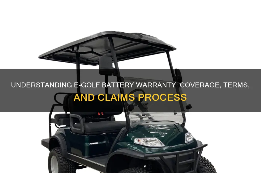 how does e golf battery warranty work