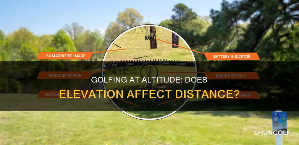 how does elevation affect distance golf