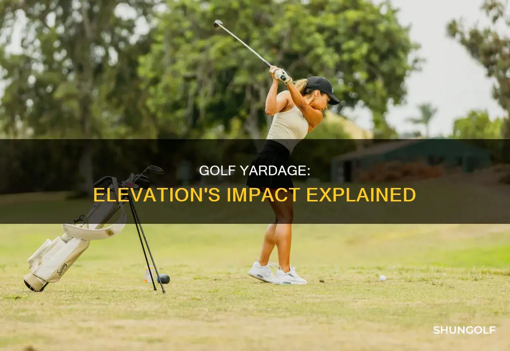 how does elevation affect golf yardage
