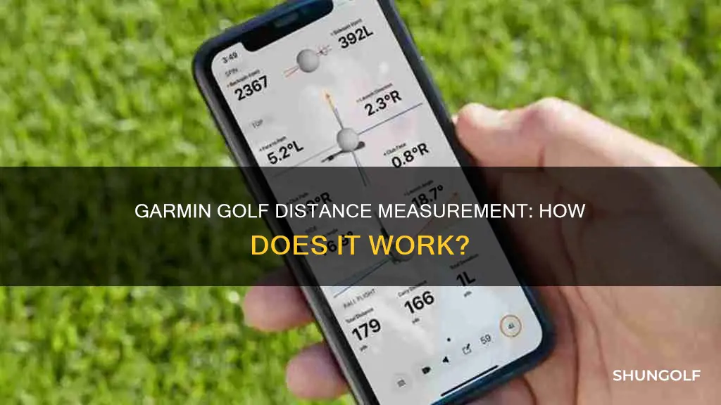 how does garmin measure golf distance
