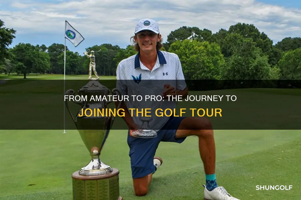 how does golf amatur got on tour