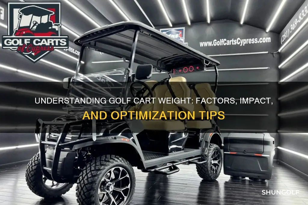 how does golf cart weight