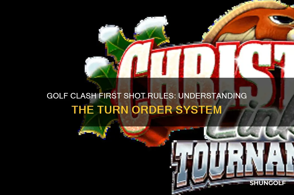how does golf clash determine who shoots first