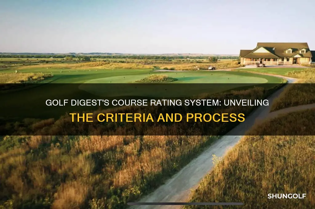 how does golf digest rate courses