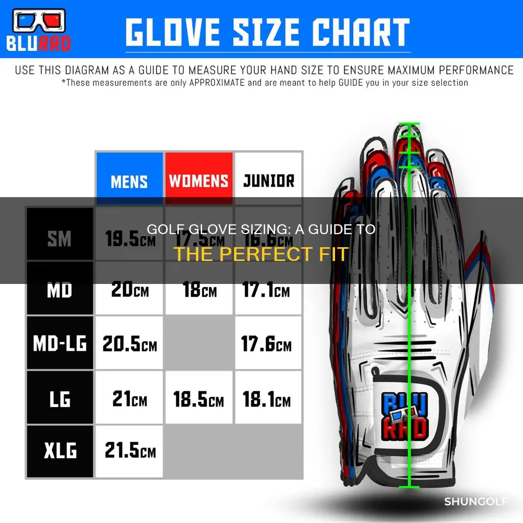 how does golf glove sizing work