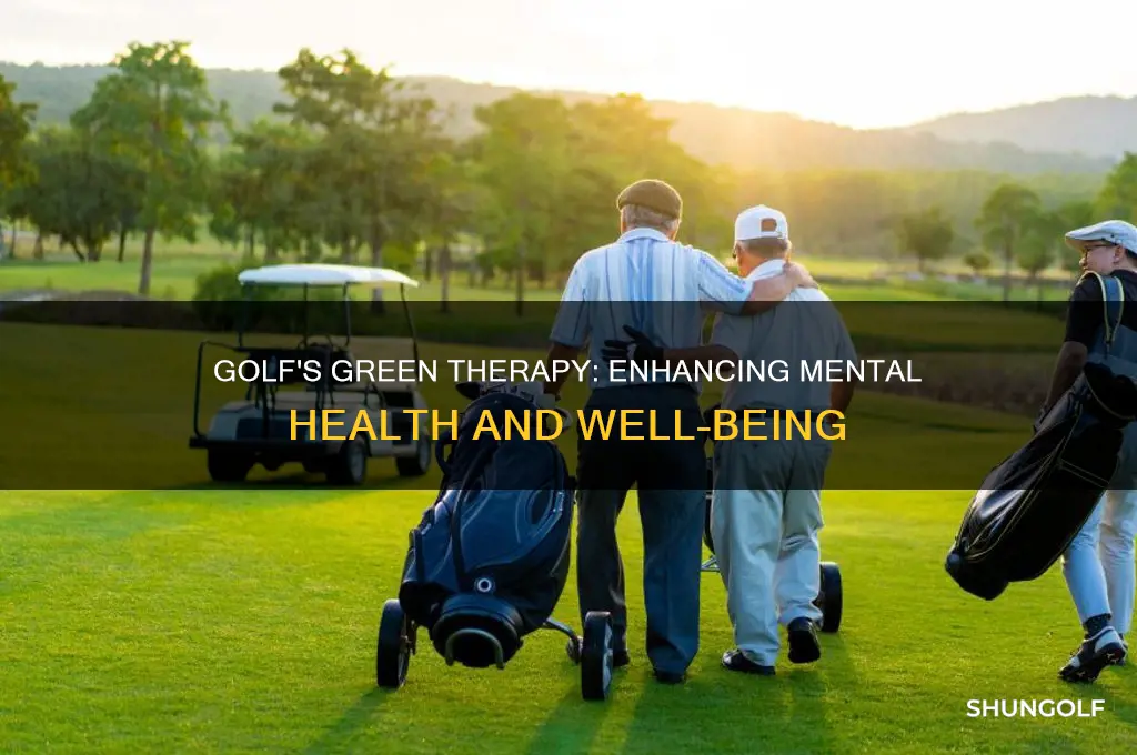 how does golf help with your mental health