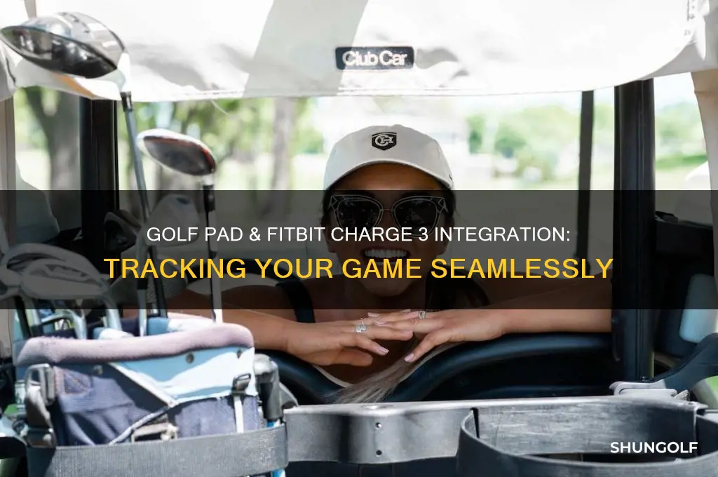 how does golf pad work with fitbit charge 3