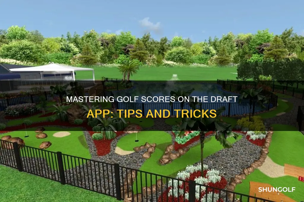 how does golf score on the draft app