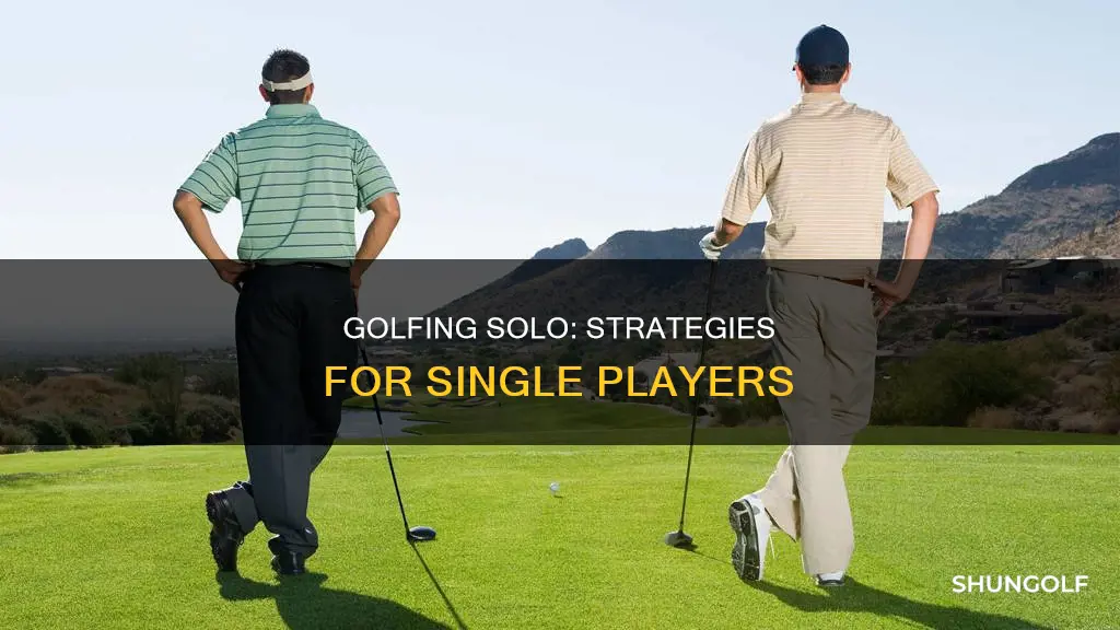 how does golfing with one personwork