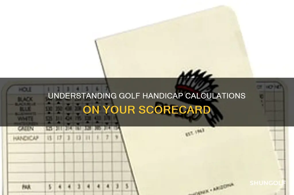 how does handicap work in golf scorecard