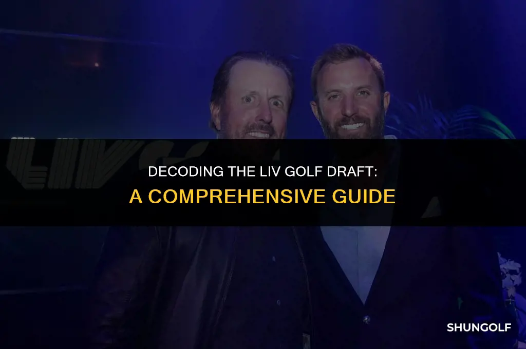 how does liv golf draft work