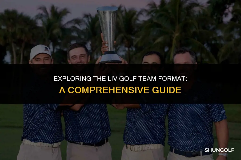 how does liv golf team format work
