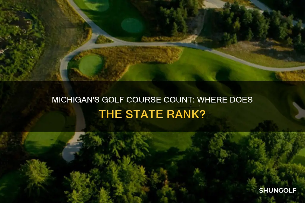 how does michigan rank for number of overall golf courses
