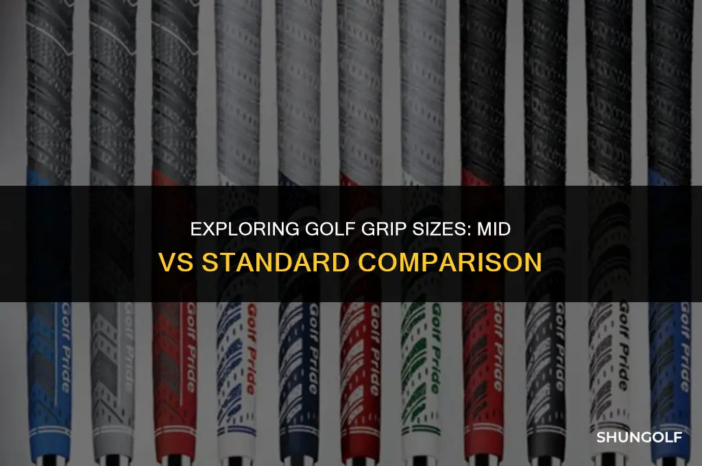 how does mid size compare to standard golf grip