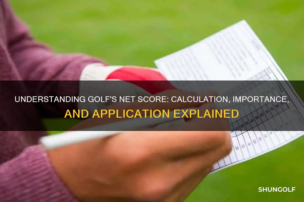 how does net score work in golf