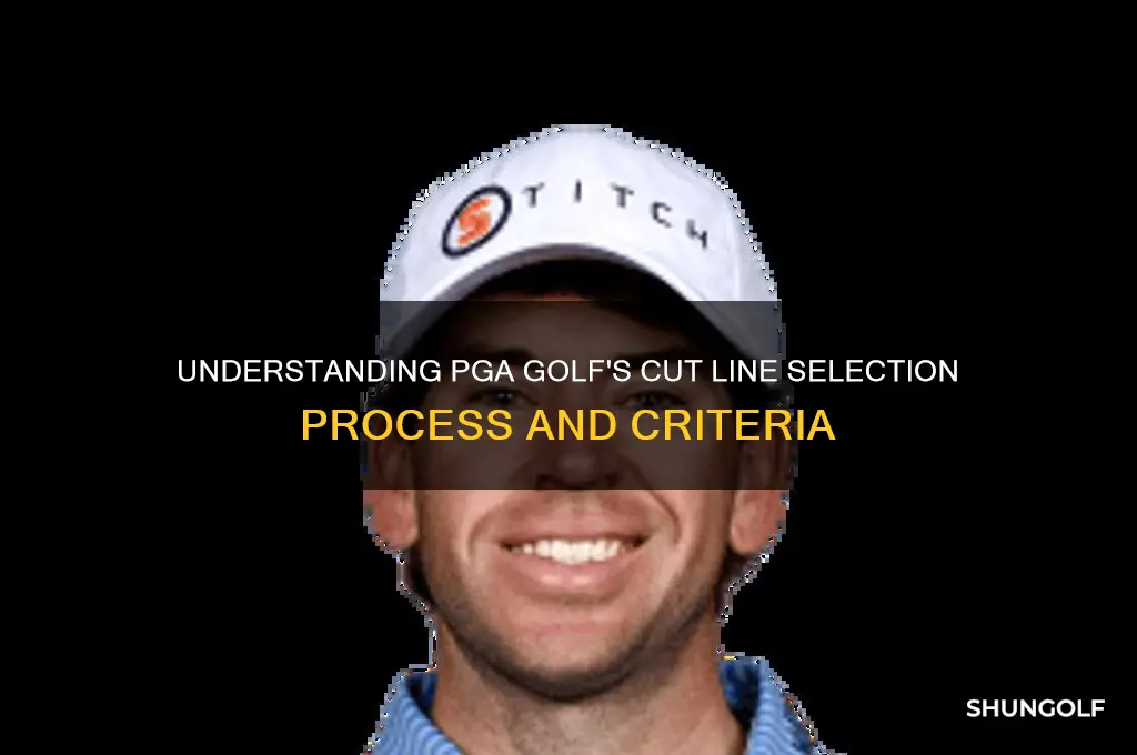 how does pga golf choose the cut line