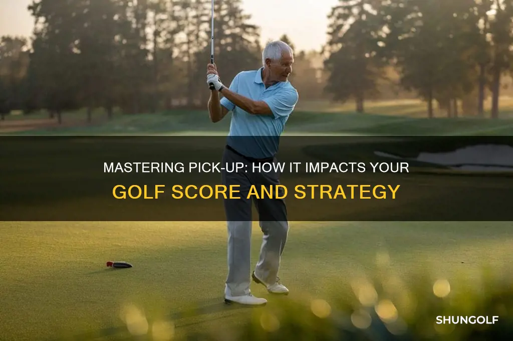 how does picking up affect your golf score