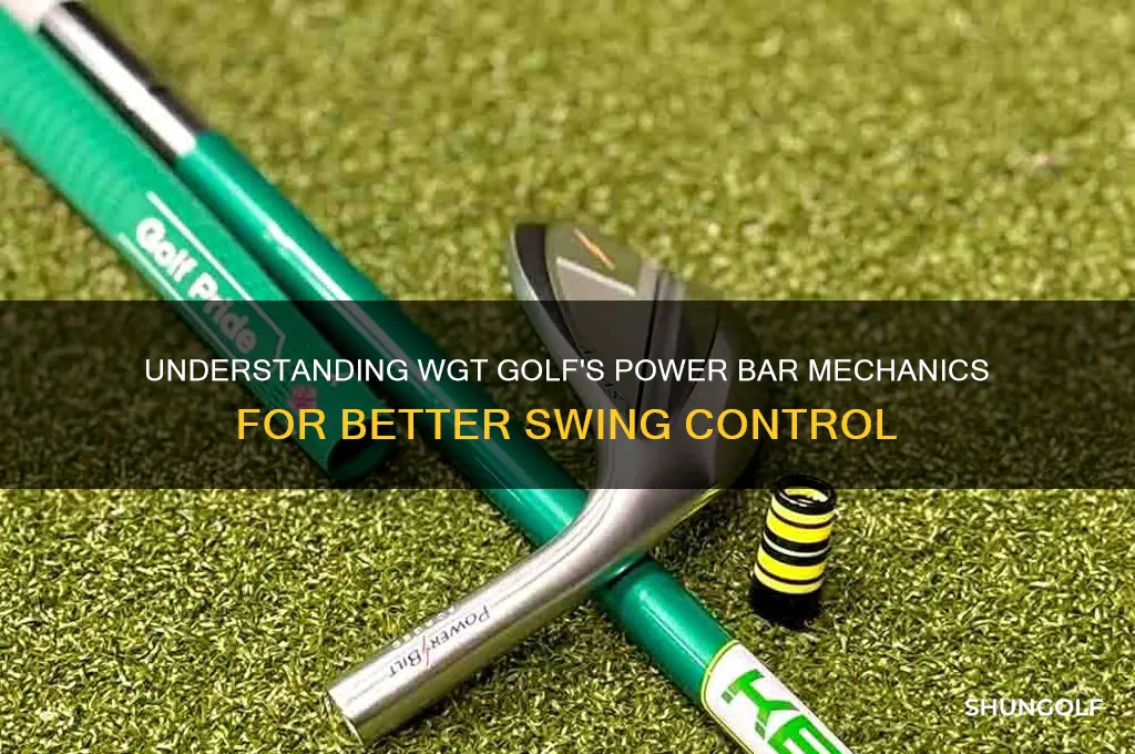 how does power bar work wgt golf