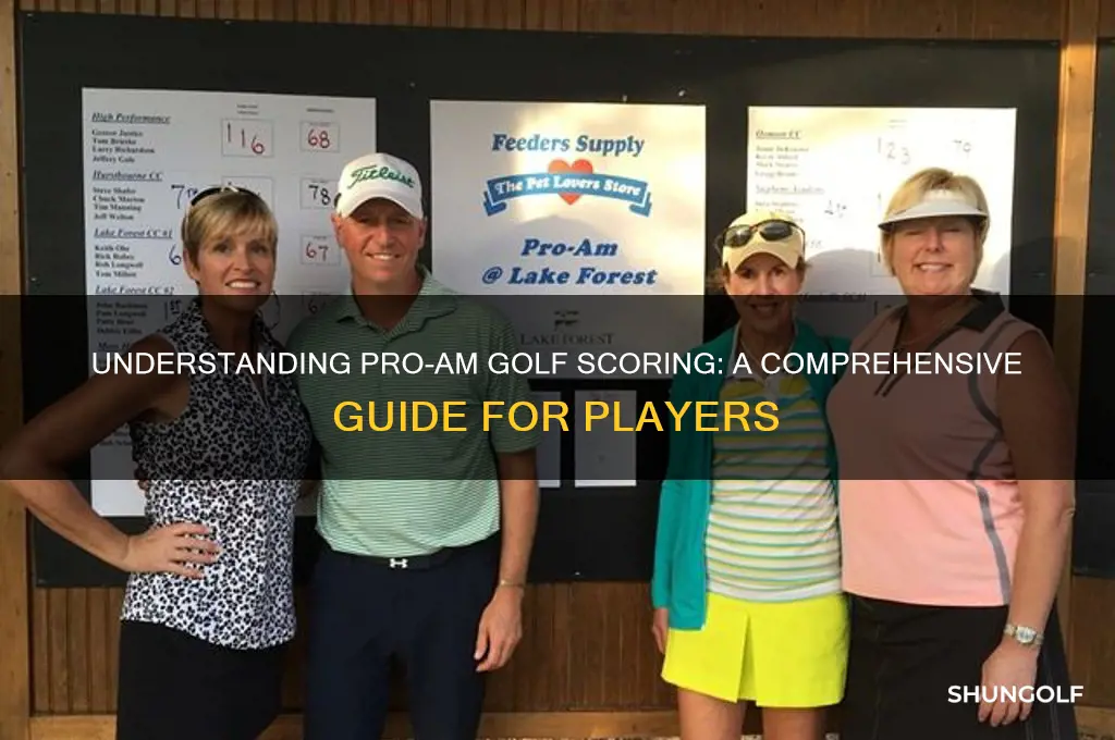 how does pro am golf scoring work
