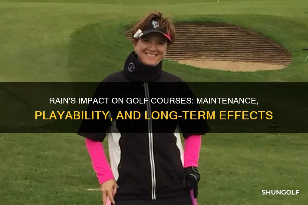 how does rain affect golf course