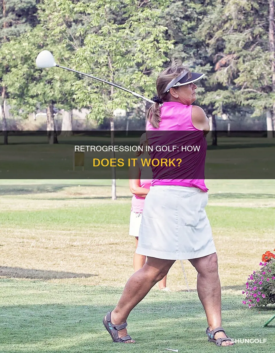 how does retrogression work in golf