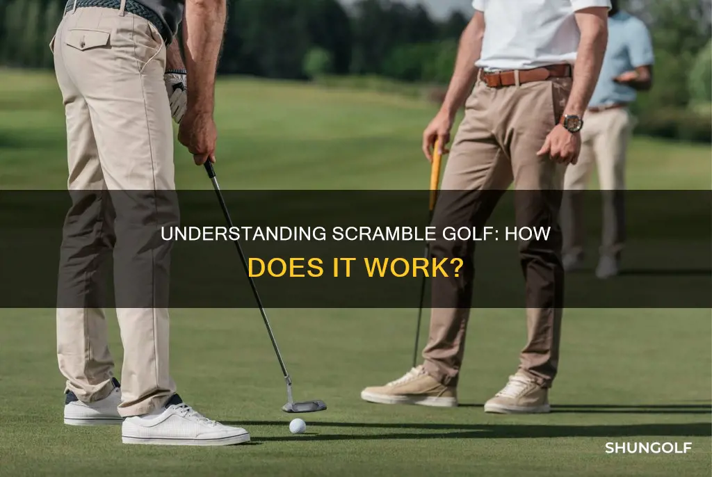 how does scramble golf work