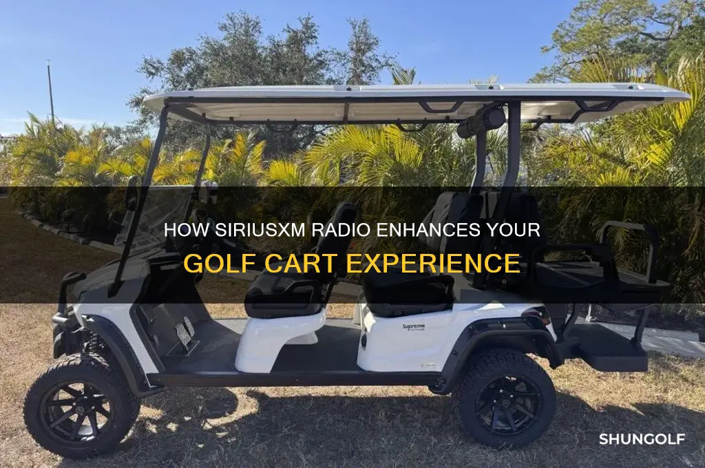 how does sirius radio work for a golf cart